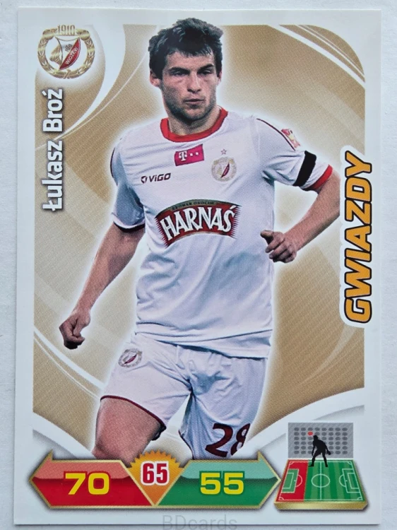2012-13 Panini Ekstraklasa Łukasz Broź Widzew Łódź /ER5