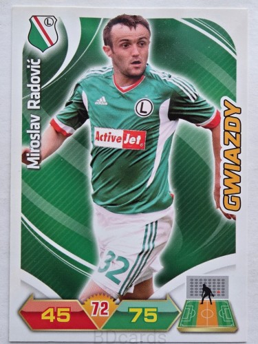 2012-13 Panini Ekstraklasa Miroslav Radović Warszawa /ER6