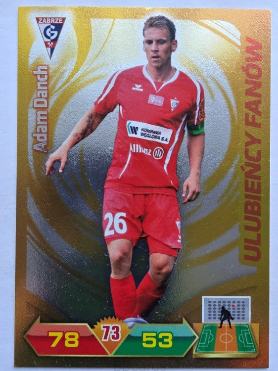 2012-13 Panini Ekstraklasa Adam Danch Górnik Zabrze Ulubieńcy Fanów /O