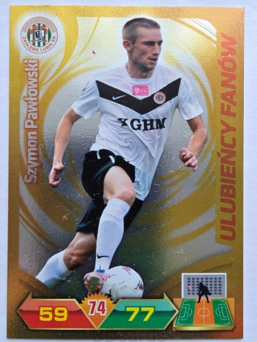 2012-13 Panini Ekstraklasa Szymon Pawłowski Zagłębie Ulubieńcy Fanów /O