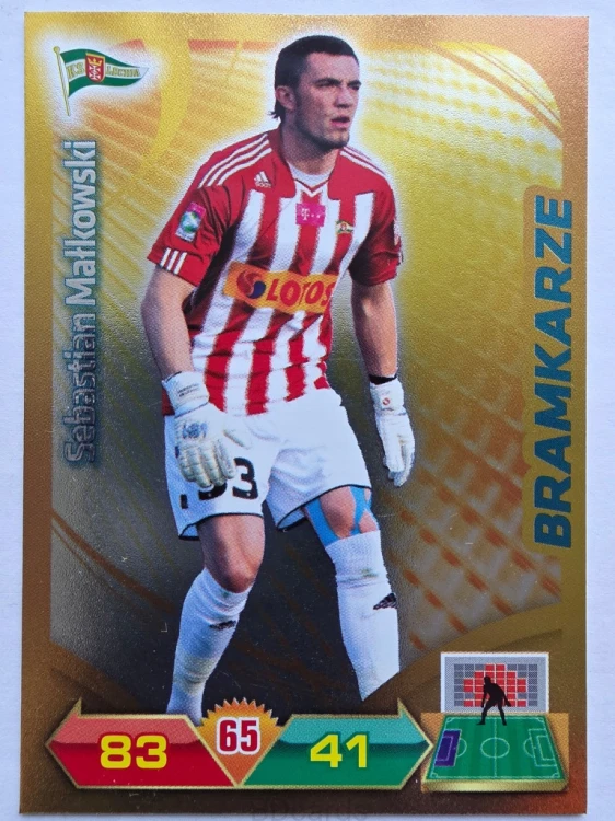 2012-13 Panini Ekstraklasa Sebastian Małkowski Lechia Bramkarze /ER7
