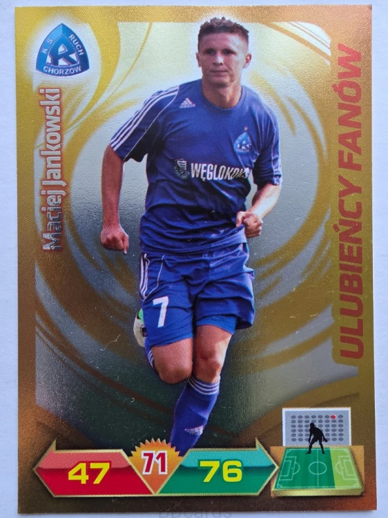 2012-13 Panini Ekstraklasa Jankowski Ruch Chorzów Ulubieńcy Fanów /ER8