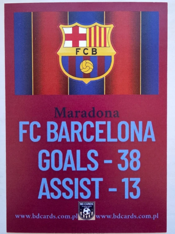 2024 Karta Diego Maradona Fc Barcelona Legends Limited Edition /BC21