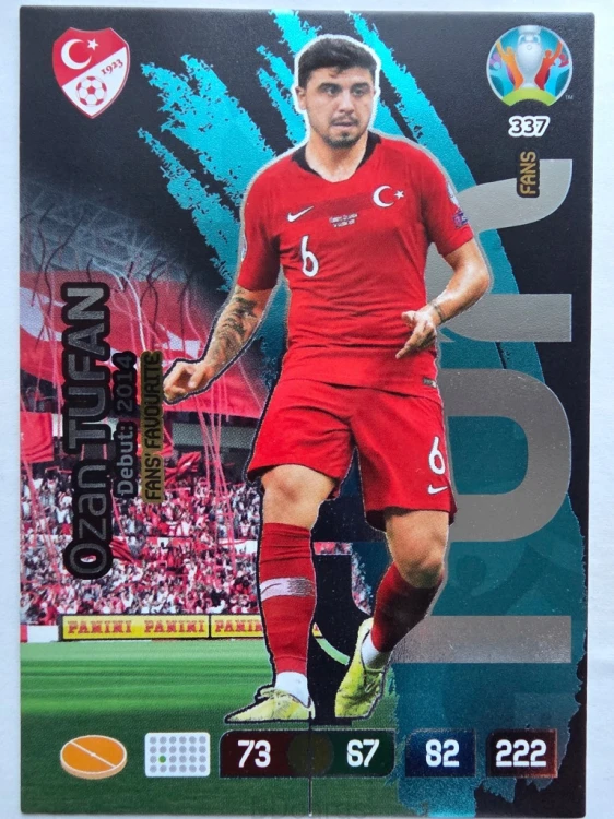 2020 Panini Euro Ozan Tufan Fans Favourite Turcja Nr 337 /O