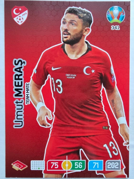 2020 Panini Euro Umut Meras Turcja Nr 341 /O