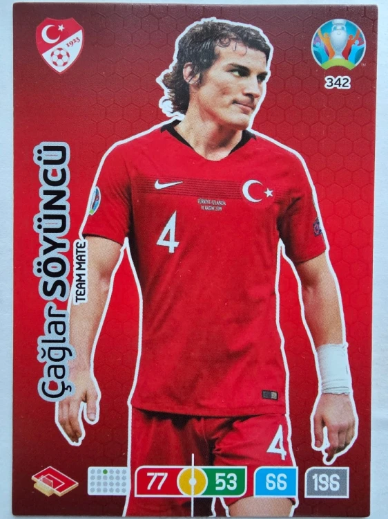 2020 Panini Euro Caglar Soyuncu Turcja Nr 342 /O