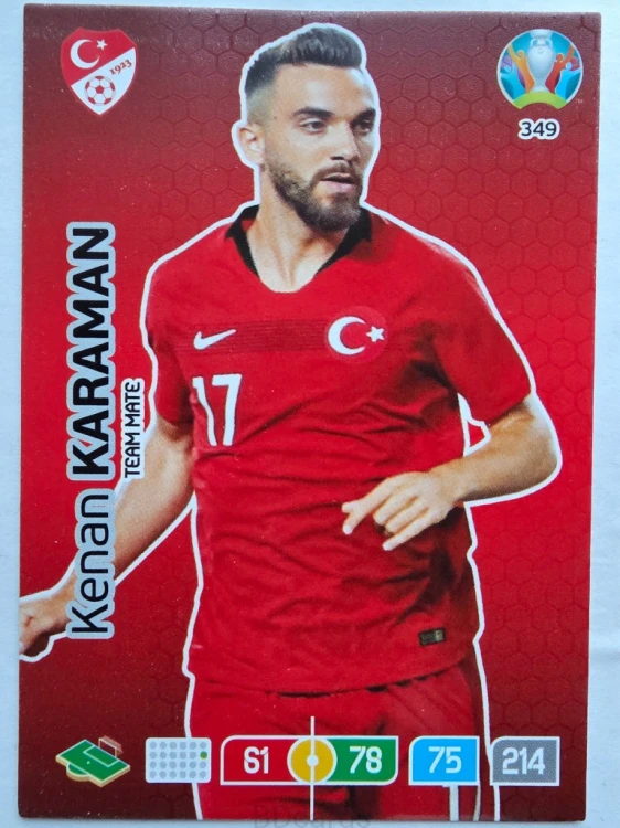 2020 Panini Euro Kenan Karaman Turcja Nr 349 /O