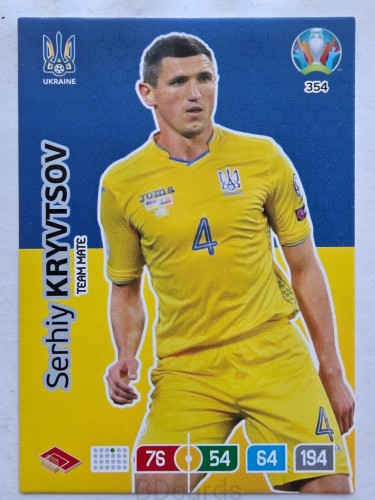 2020 Panini Euro Serhiy Kryvtsov Ukraina Nr 354 /O