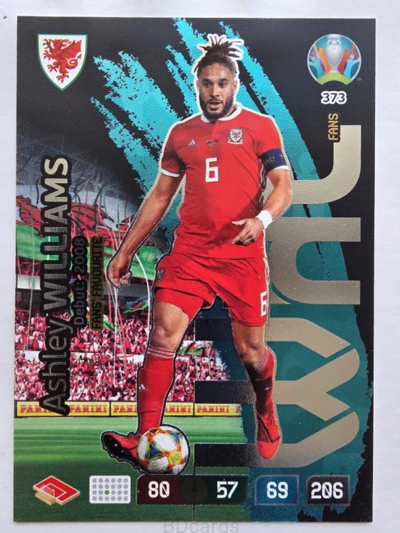 2020 Panini Euro Ashley Williams Walia Nr 373 /O