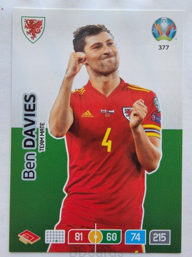 2020 Panini Euro Ben Davies Walia Nr 377 /O