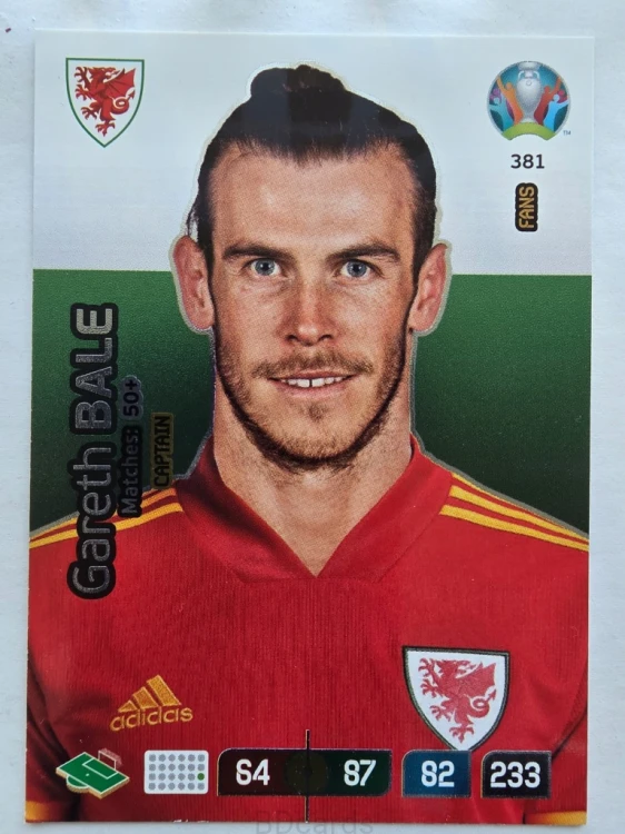 2020 Panini Euro Gareth Bale Captain Walia Nr 381 /O