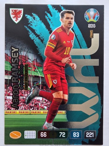 2020 Panini Euro Aaron Ramsey Fans Favourite Walia Nr 384 /O