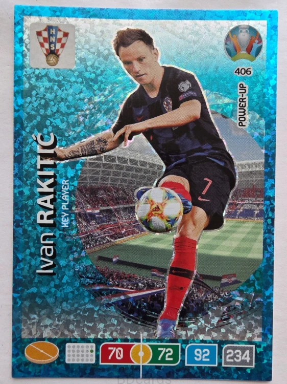 2020 Panini Euro Ivan Rakitic Key Player Defensive Rock Nr 406 /O