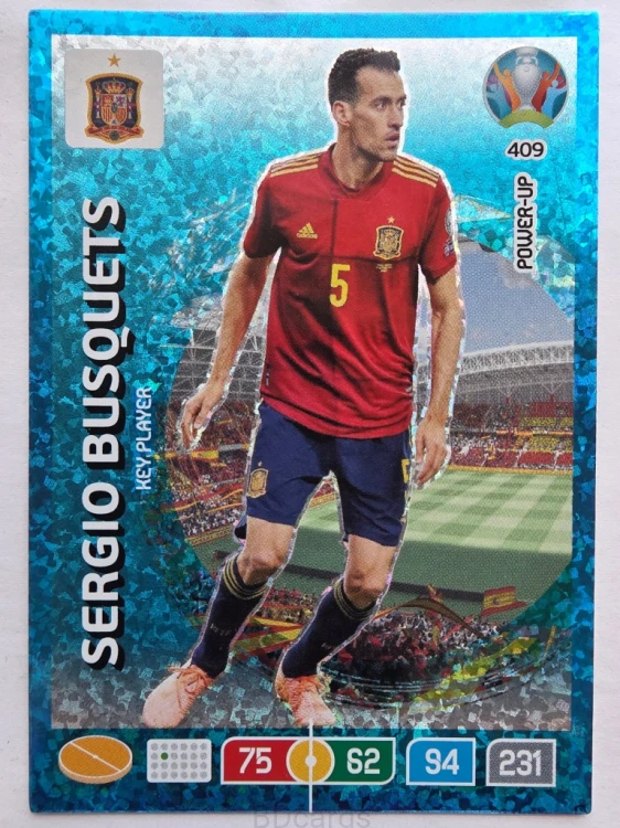 2020 Panini Euro Sergio Busquets Key Player Nr 409 /O