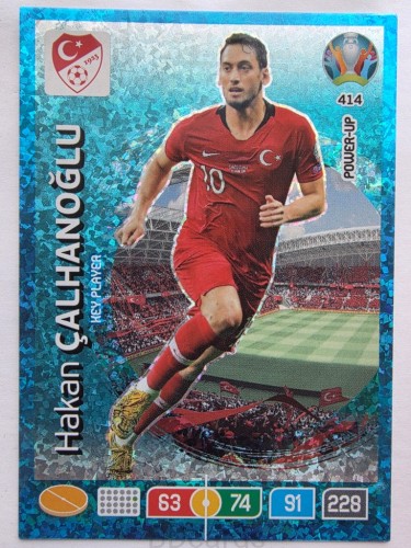 2020 Panini Euro Hakan Calhanoglu Key Player Nr 414 /O