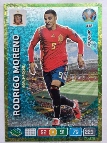 2020 Panini Euro Rodrigo Moreno Goal Machine Nr 418 /O