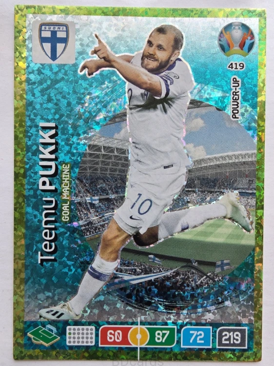 2020 Panini Euro Teemu Pukki Goal Machine Nr 419 /O