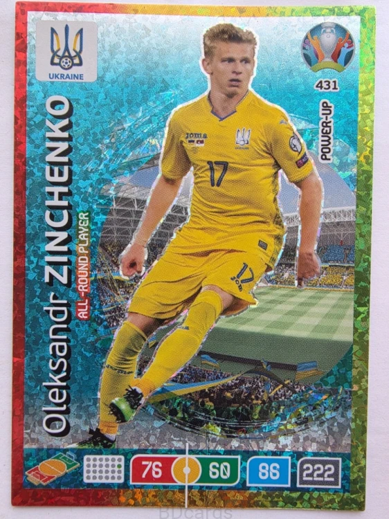 2020 Panini Euro Oleksandr Zinchenko All-Round Player Nr 431 /O