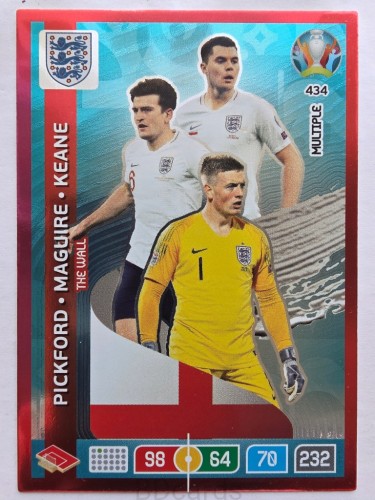 2020 Panini Euro The Wall Miltiple Pickford MaguireNr 434 /O