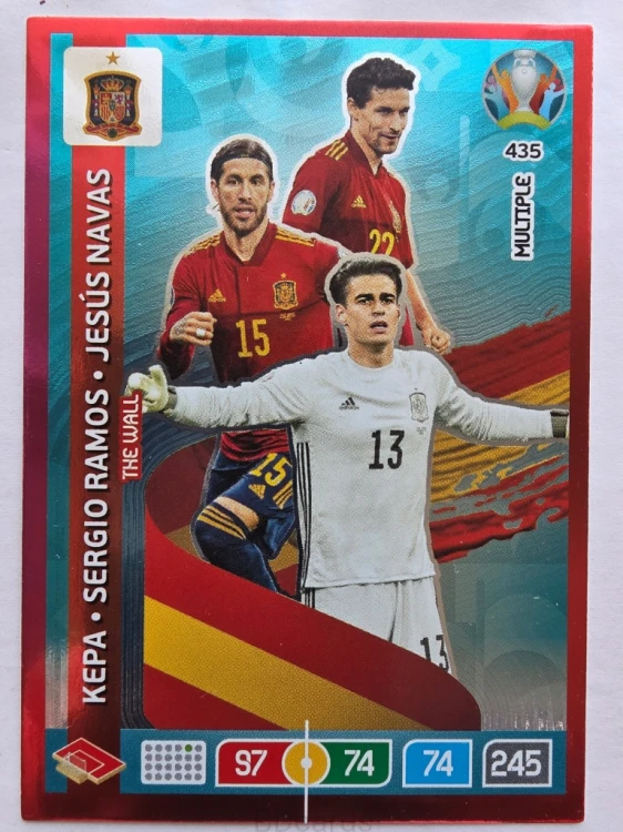 2020 Panini Euro The Wall Multiple Kepa Ramos Navas Nr 435 /O