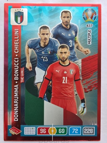 2020 Panini Euro The Wall Multiple Donnaruma Bonucci Nr 437 /O