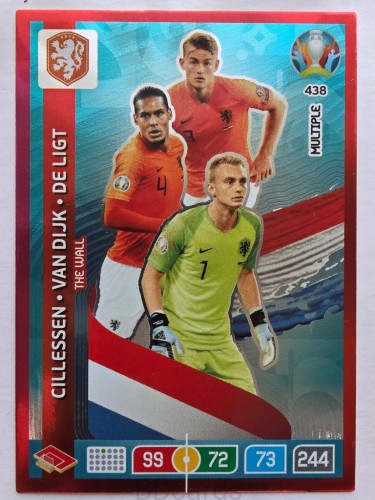 2020 Panini Euro The Wall Multiple Van Dijk De Ligt Nr 438 /O