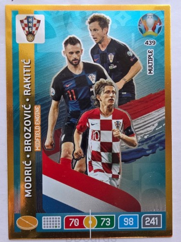 2020 Panini Euro Midfield Engine Multiple Modrić Rakitić Nr 439 /O