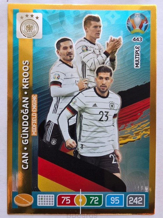 2020 Panini Euro Midfield Engine Multiple Can Gundogan Kroos Nr 443 /O