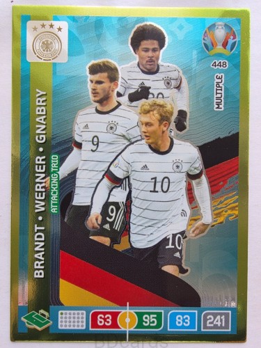 2020 Panini Euro Attacking Trio Brandt Werner Gnabry Nr 448 /O