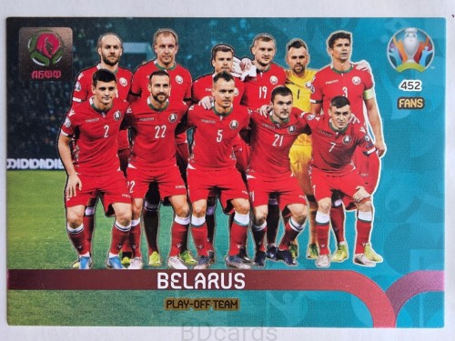2020 Panini Euro Play-Off Team Białoruś Nr 452 /O