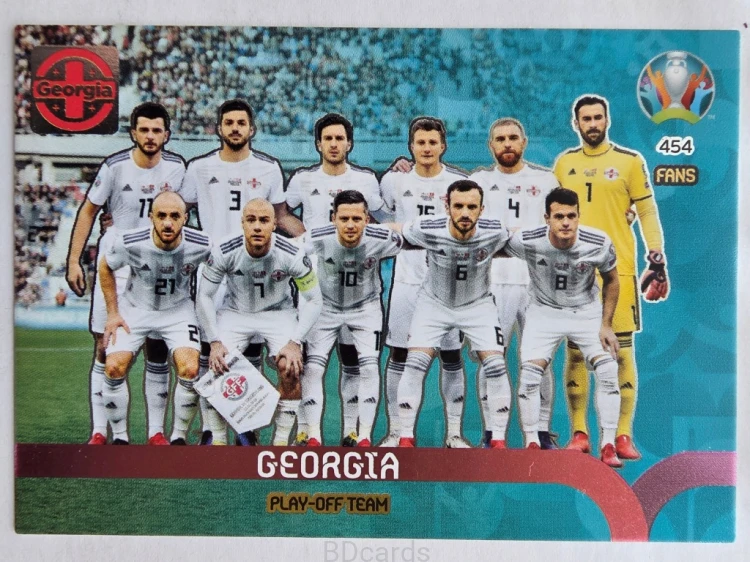2020 Panini Euro Play-Off Team Georgia Nr 454 /O