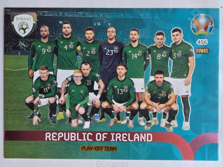 2020 Panini Euro Play-Off Team Irlandia Nr 456 /O