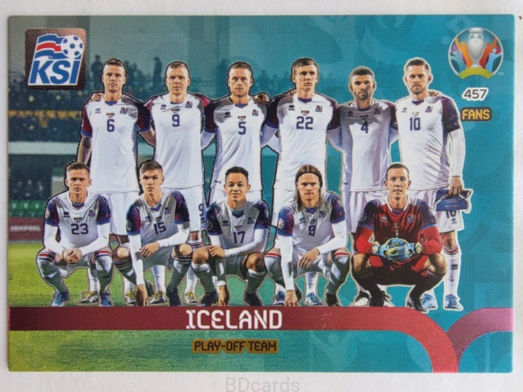 2020 Panini Euro Play-Off Team Islandia Nr 457 /O