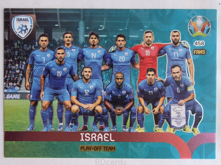 2020 Panini Euro Play-Off Team Izrael Nr 458 /O