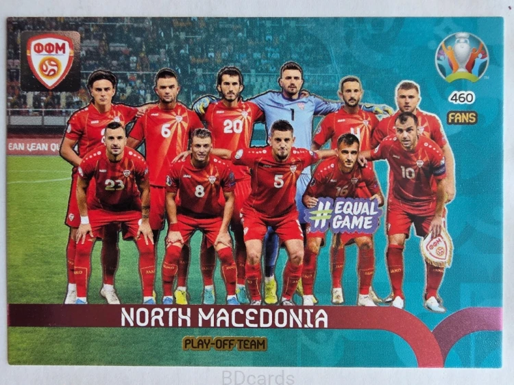 2020 Panini Euro Play-Off Team Macedonia Nr 460 /O
