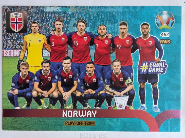 2020 Panini Euro Play-Off Team Norwegia Nr 462 /O