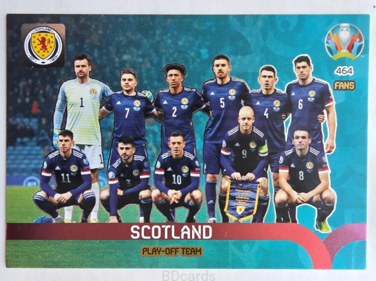 2020 Panini Euro Play-Off Team Szkocja Nr 464 /O