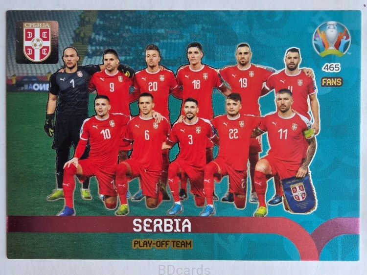 2020 Panini Euro Play-Off Team Serbia Nr 465 /O