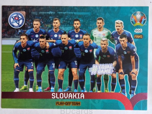 2020 Panini Euro Play-Off Team Słowacja Nr 466 /O