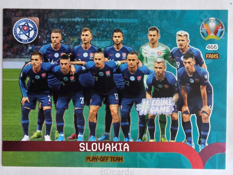 2020 Panini Euro Play-Off Team Słowacja Nr 466 /O