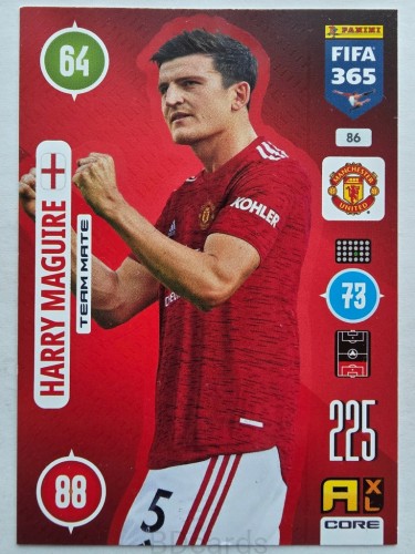 2021 Panini Fifa 365 Harry Maguire Manchester United nr 86 /ER11
