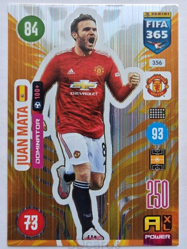 2021 Panini Fifa 365 Juan Mata Manchester United Dominator nr 356 /ER12