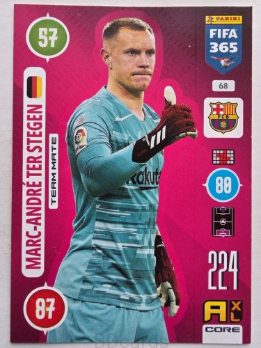2021 Panini Fifa 365 Marc Andre Ter Stegen FC Barcelona Nr 68 /O
