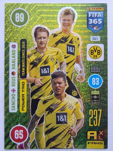 2021 Panini Fifa 365 Reus Haaland Power Trio Borussia Dortmund Nr 261 /O
