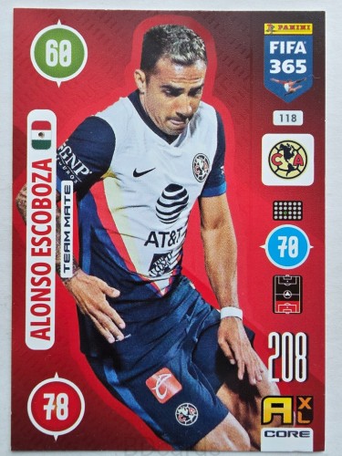 2021 Panini Fifa 365 Alonso Escoboza Club America Nr 118 /O