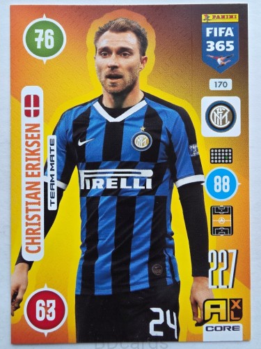 2021 Panini Fifa 365 Christian Eriksen Inter Nr 170 /O