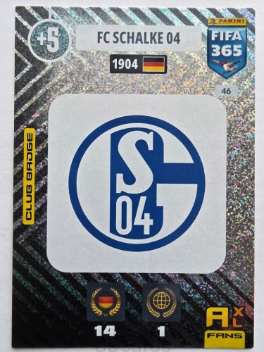 2021 Panini Fifa 365 Club Badge Schalke 04 Nr 46 /O