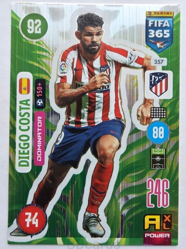 2021 Panini Fifa 365 Diego Costa Atletico Madryt Nr 357 /O