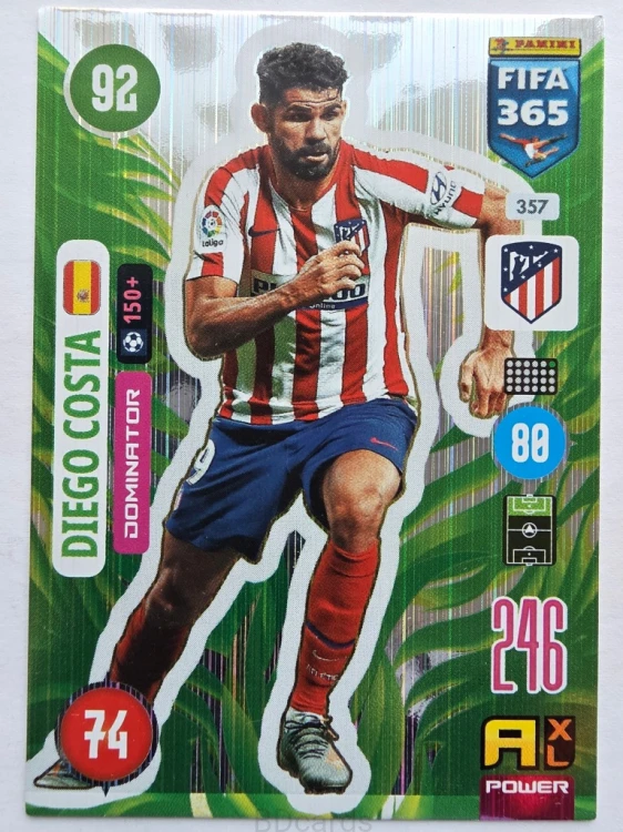 2021 Panini Fifa 365 Diego Costa Atletico Madryt Nr 357 /O