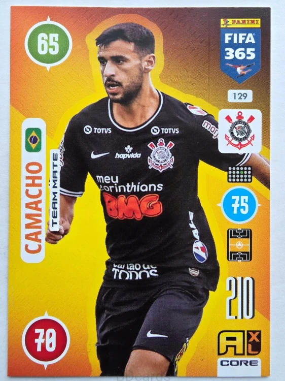 2021 Panini Fifa 365 Camacho Corinthians Nr 129 /O